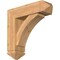 Ekena Millwork Thorton Arts and Crafts Smooth Bracket w/ Offset Brace, Western Red Cedar, 7 1/2"W x 26"D x 26"H BKT0806X26X26THR03SWR - alternate 1